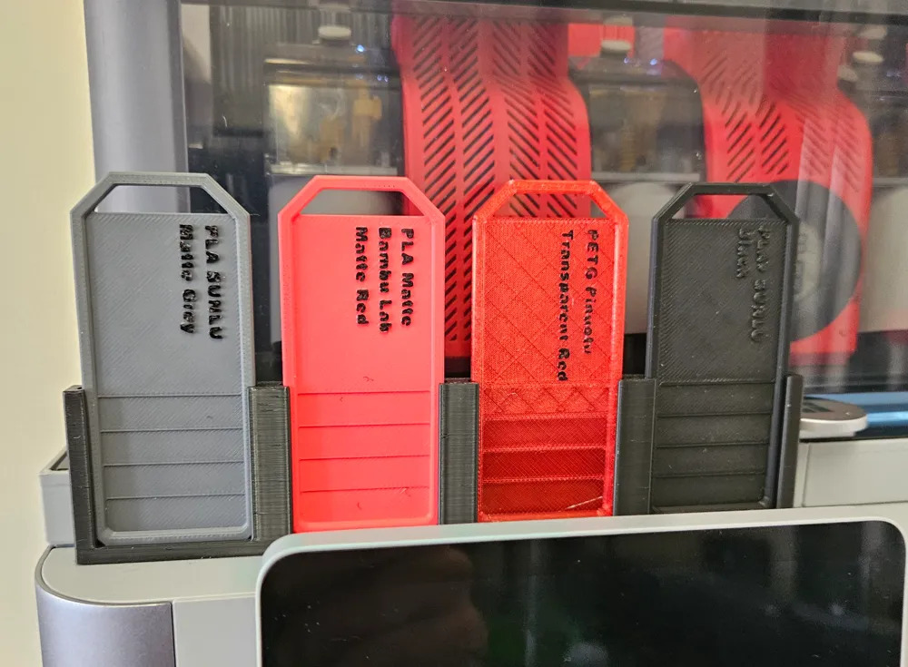 Filament Sample Display for Bambu AMS Remixed by p666buc - MakerWorld