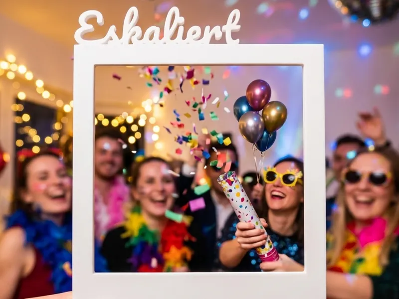 Polaroid-Rahmen „Eskaliert“ für Shootings