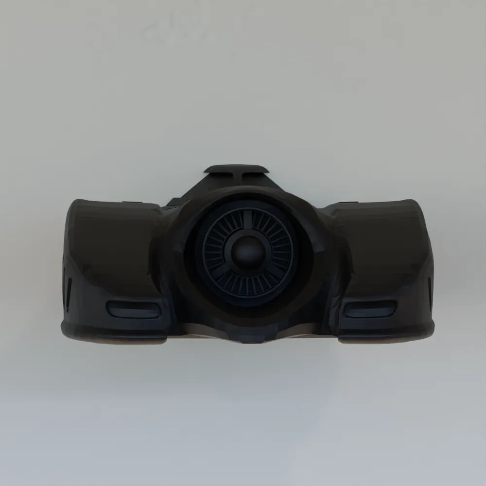 Batmobile Wall Art - Front View - Free 3D Print Model - MakerWorld