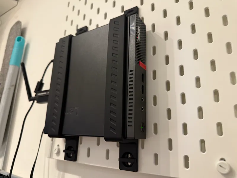 Mini-PC Mount for IKEA Skadis Lenovo M7xxQ Series