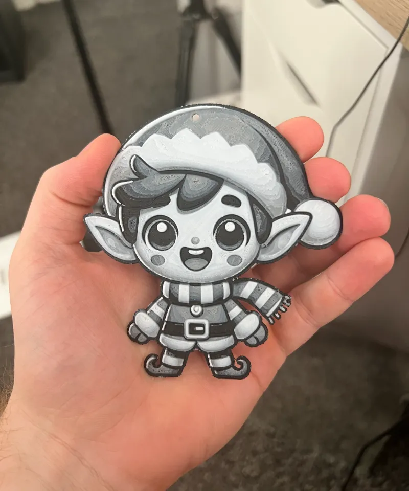 Christmas Elf tree decoration bauble