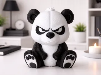 Grimmiger Pandabär