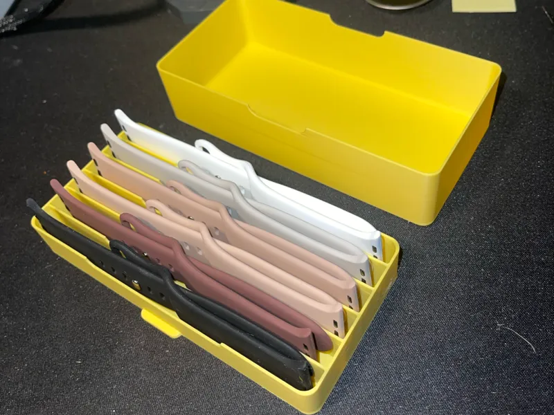 Apple watch strap case with lid (Holds 6)