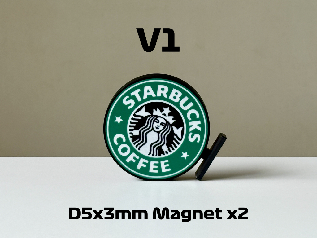 Miniatura 1 do modelo 3D 星巴克招牌LOGO冰箱贴 ｜ A1 Mini 适用
