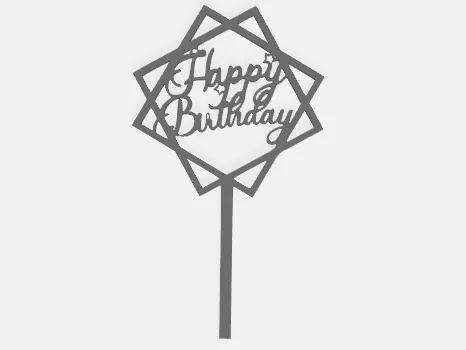 Topper happy birthday 2