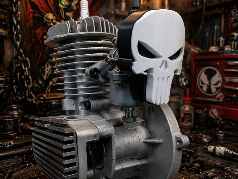 Portafiltro Calavera Spawn 48cc / 66cc 2T