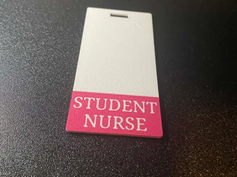 STUDENT NURSE Badge Buddy Name tag