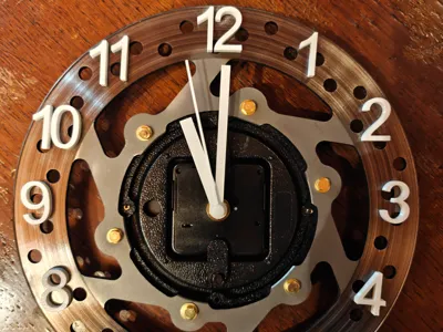 Motorcycle Disc Clock