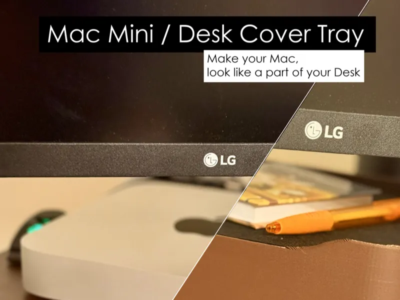 Mac mini M1 Desk Tray / Holder – Minimal Workspace