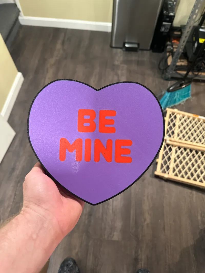 Be mine candy heart lightbox