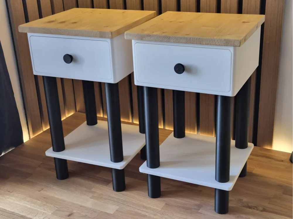 Modelo para impresión 3D: Parametric Side Table. Referencia del modelo original.