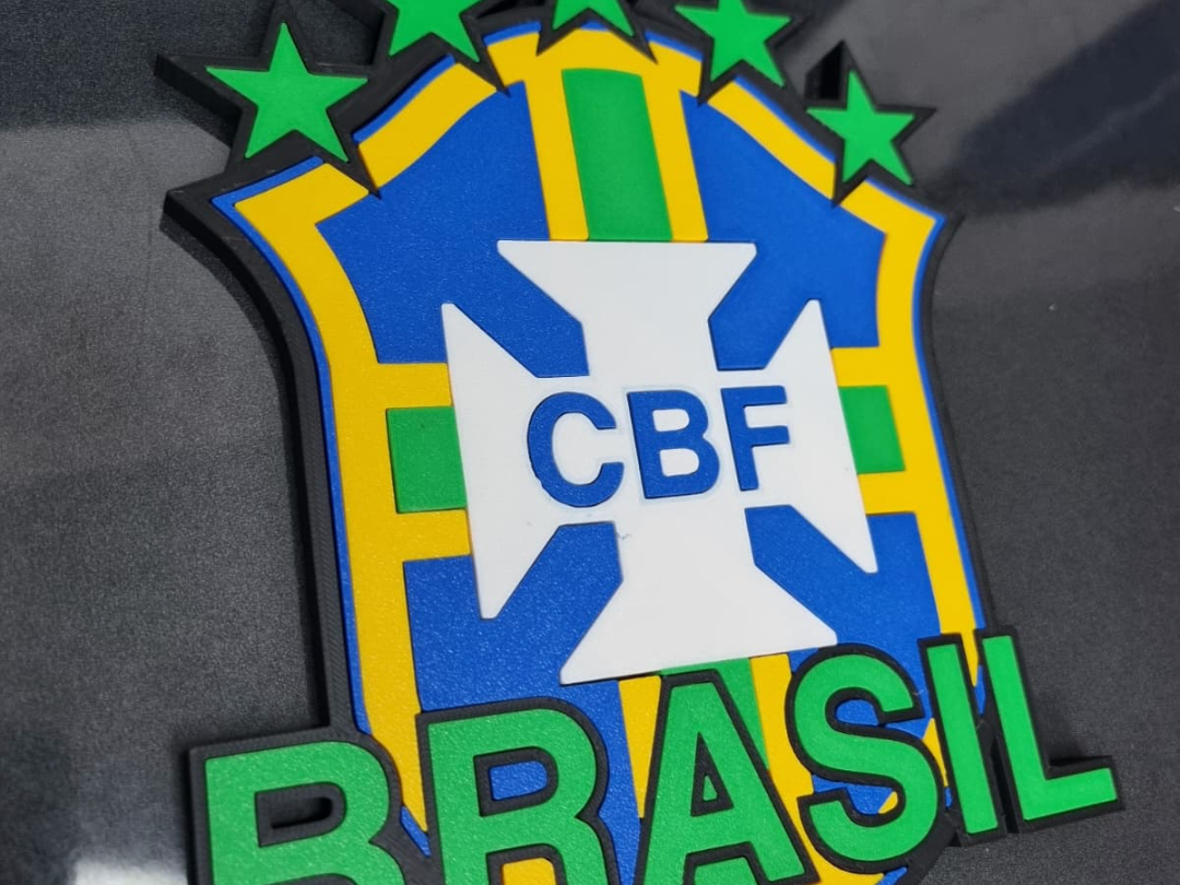Placa Decorativa CBF Brasil
