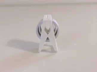 Universal clip with a safety margin
