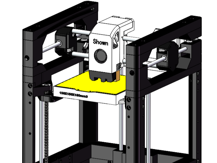 Miniatura 1 do modelo 3D p1mini 3D打印机（竹笋）
