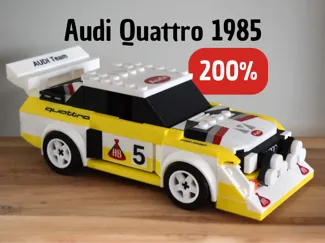 Brick Audi Quattro 1985 (2:1 scale)