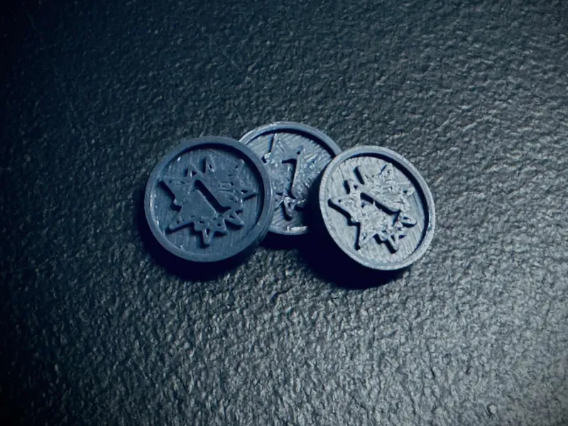1/2" (12mm) Damage(1) Marker/Token 