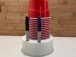 solo cup and marker holder