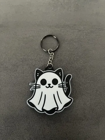Llavero: Ghost Cat Keychain — vista de referencia 3