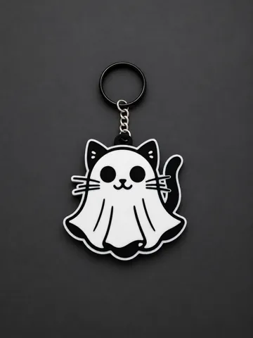 Llavero: Ghost Cat Keychain — vista de referencia 2