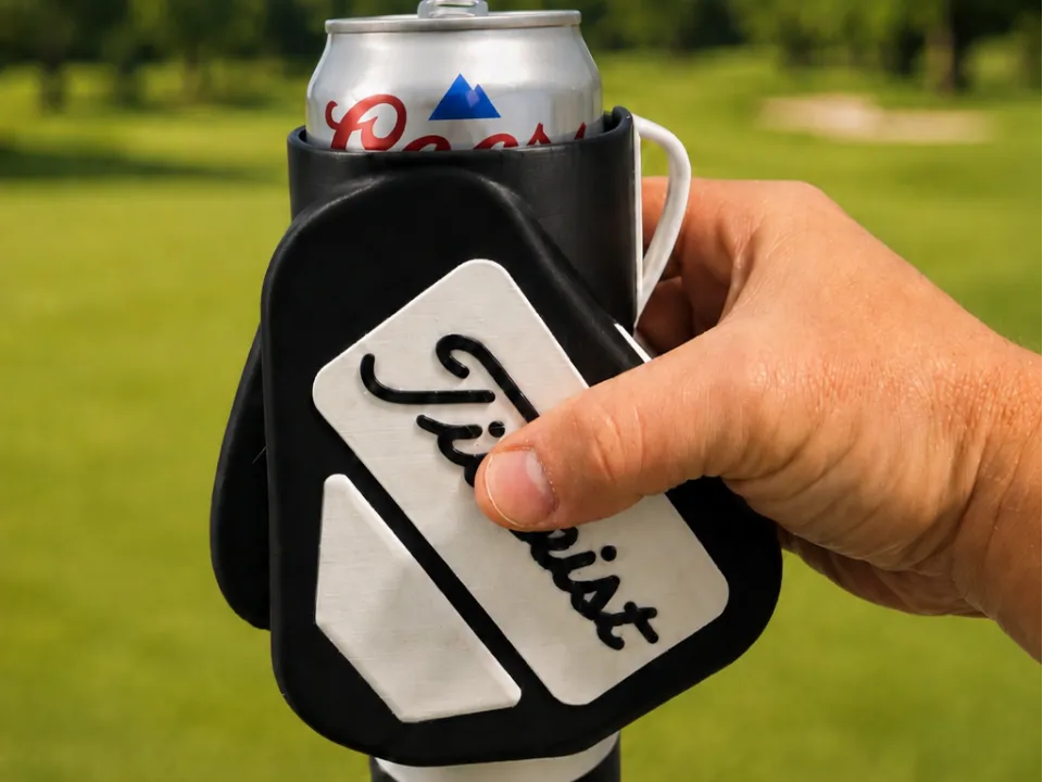 Soporte: Golf Bag Can Holder. Referencia del modelo original.