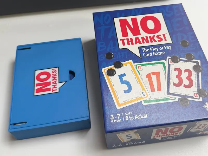 No Thanks Card Game Travel Container