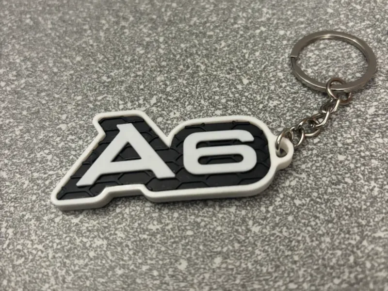 AUDI A6 Text Keychain