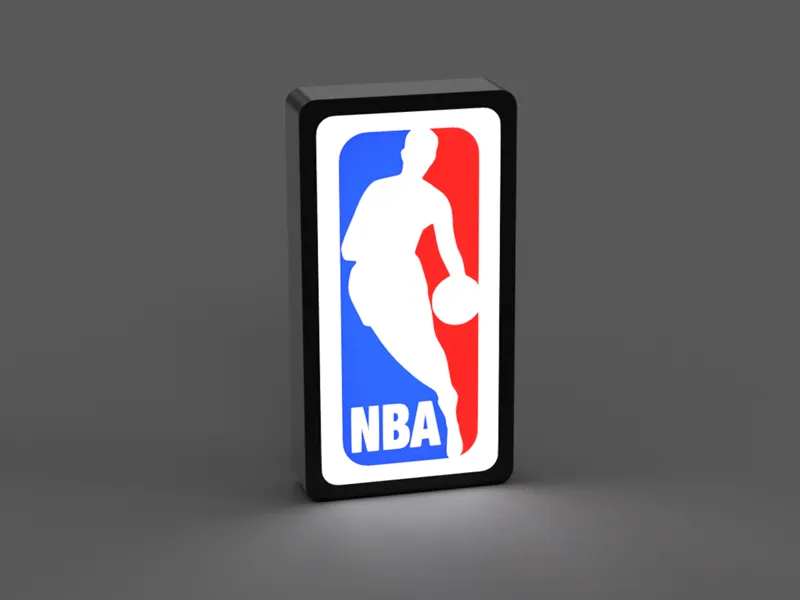 NBA logo lightbox LED lamp