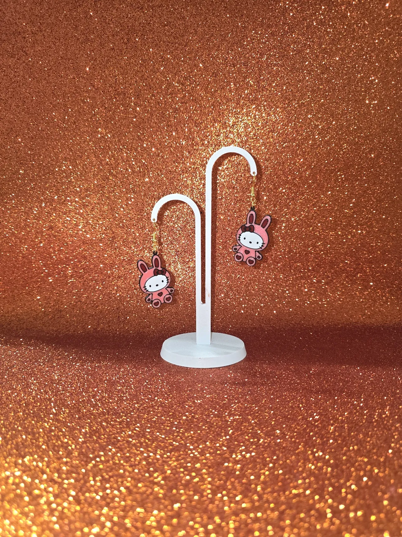 Easter Hello Kitty love earrings view 4