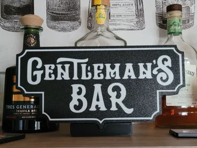Gentlemen's Bar Lightbox