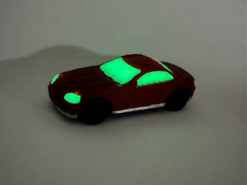 1997 Mercedes SLK 1997 1/64 scale Glow in the Dark