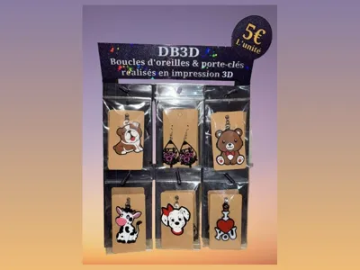 KEYCHAIN &/OR EARRING HOLDER