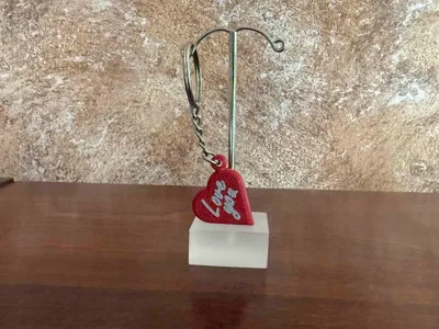 Valentine’s Love Keychain – Two-Color AMS Print 