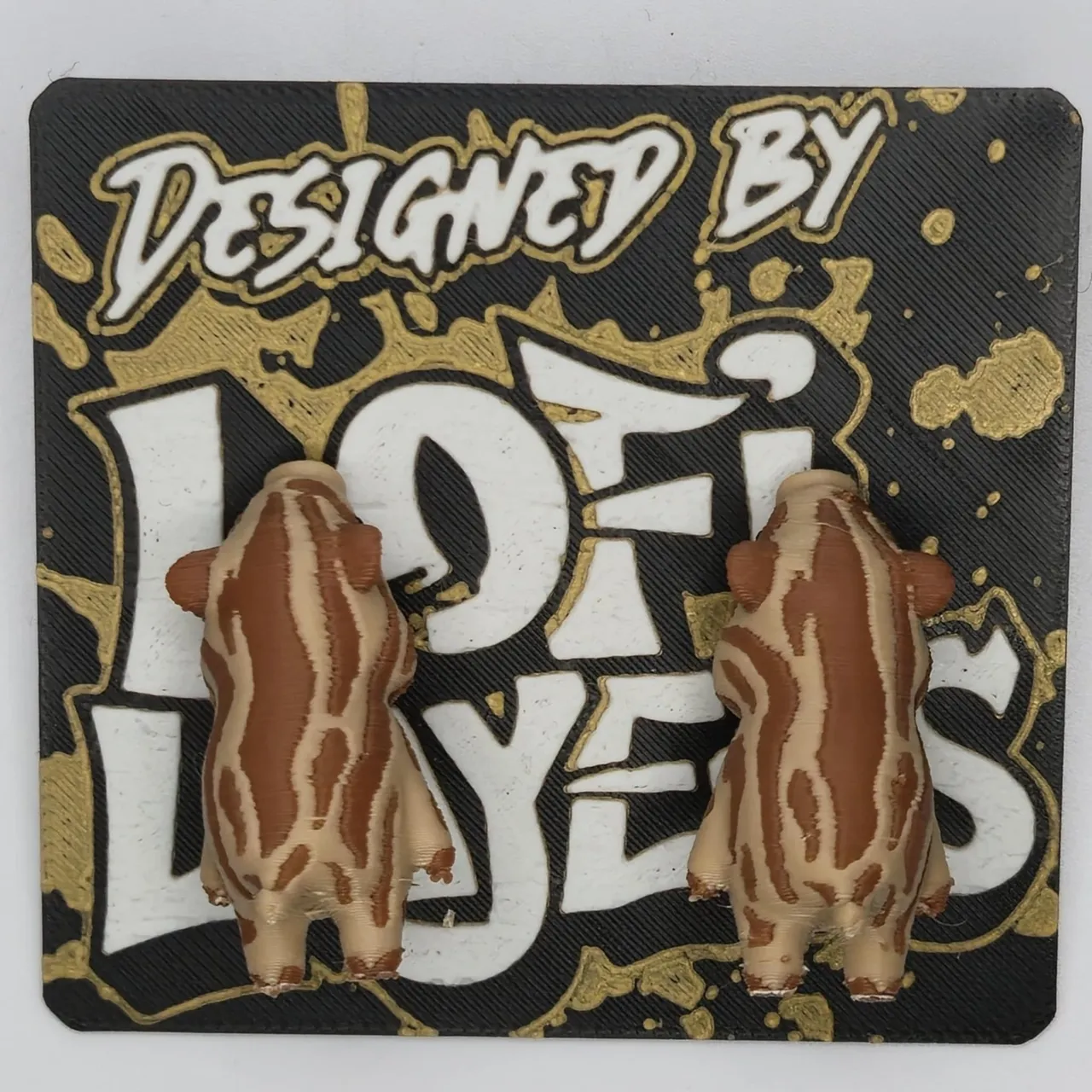 Razorback Pig Chomper Earrings view 3