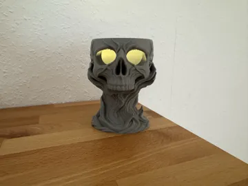 Accesorio de iluminación decorativa: Spooky Skull LED Tealight Holder — vista de referencia 3