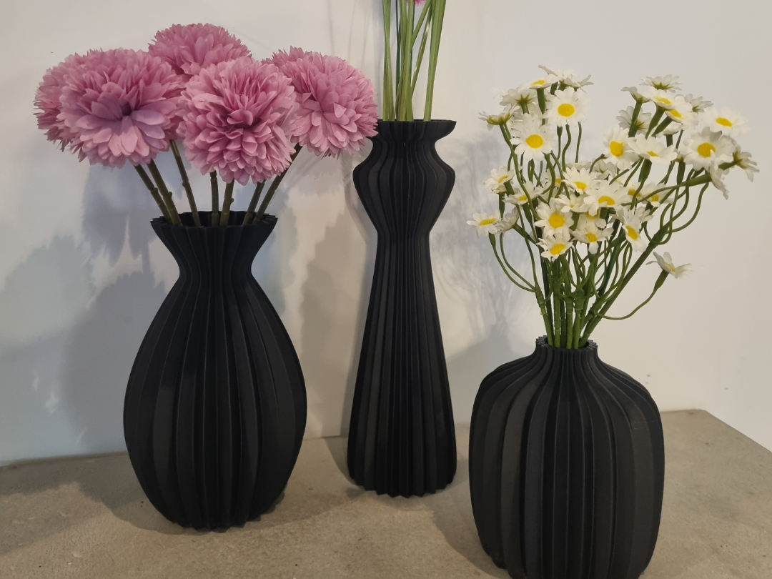Modern vase set 3 pieces