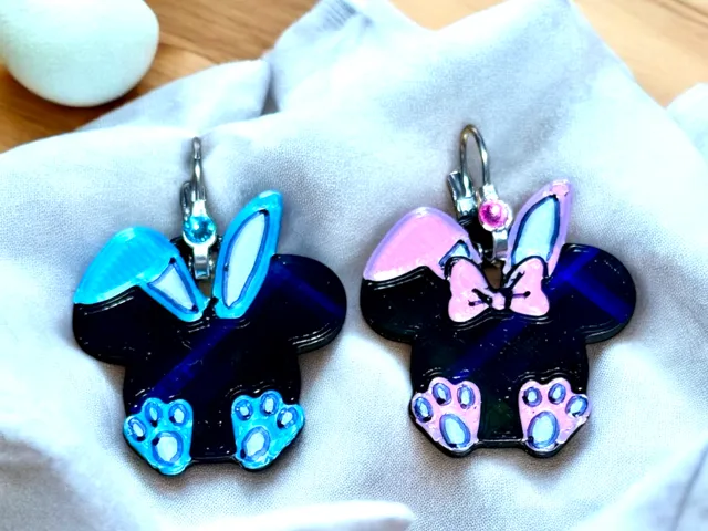 Mickey and Minnie Buny Icon Earrings