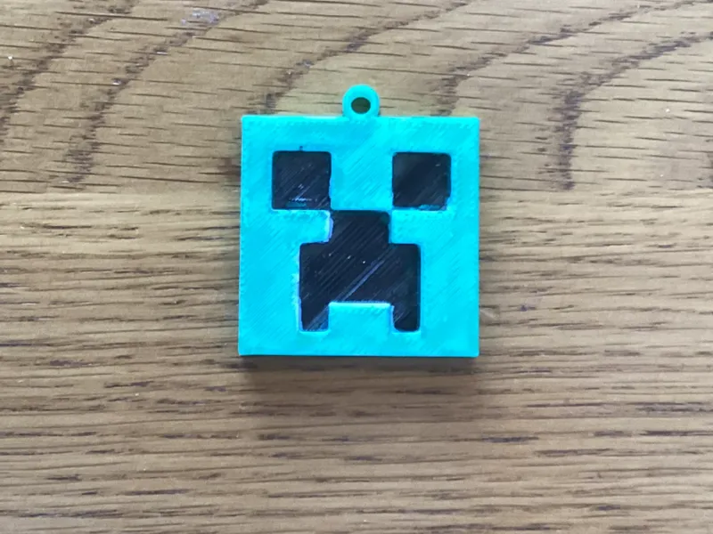 Minecraft Creeper Keychain