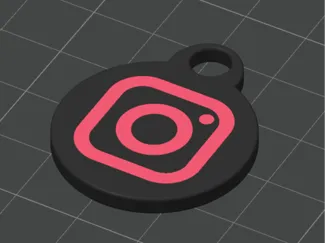 Instagram Keychain NFC Tag