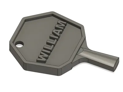 Cybershape Cyber Ping Pong Paddle Keychain