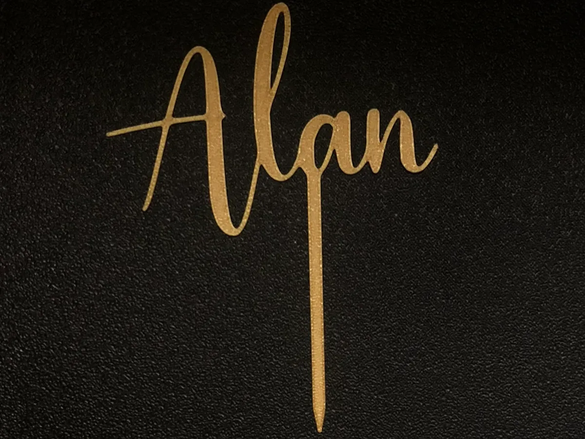 Alan cake topper - Free 3D Print Model - MakerWorld