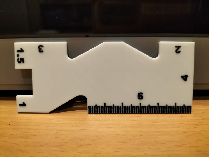 Sewing Ruler - Metric (Dimensionally accurate)