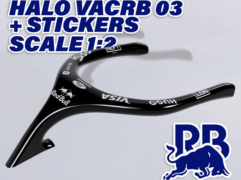 VCARB 03 HALO + STICKERS SCALE 1:2