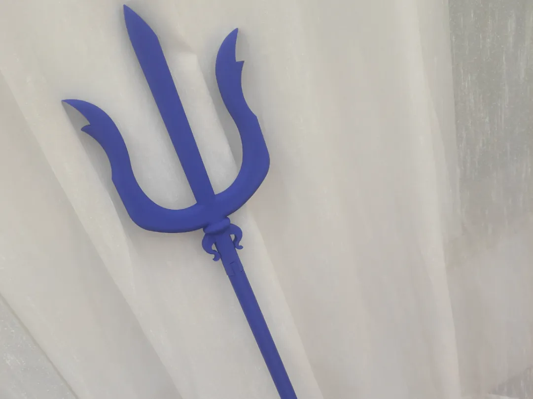 Gawr Gura's Sapphire Trident - 1:1 Scale Printable Model - Free 3D ...