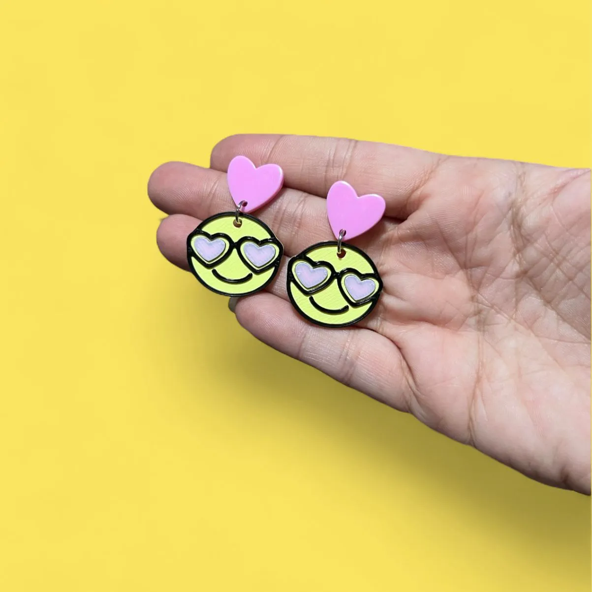 Pendientes Smiley Retro Pop 90s view 2