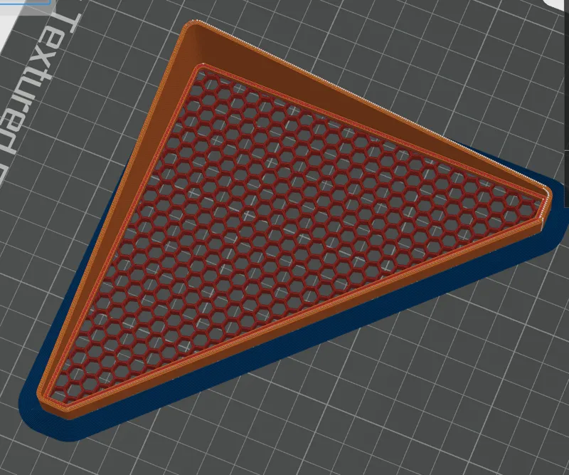 Honeycomb corner shelf