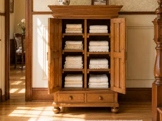 Miniature Dutch Linen Cabinet