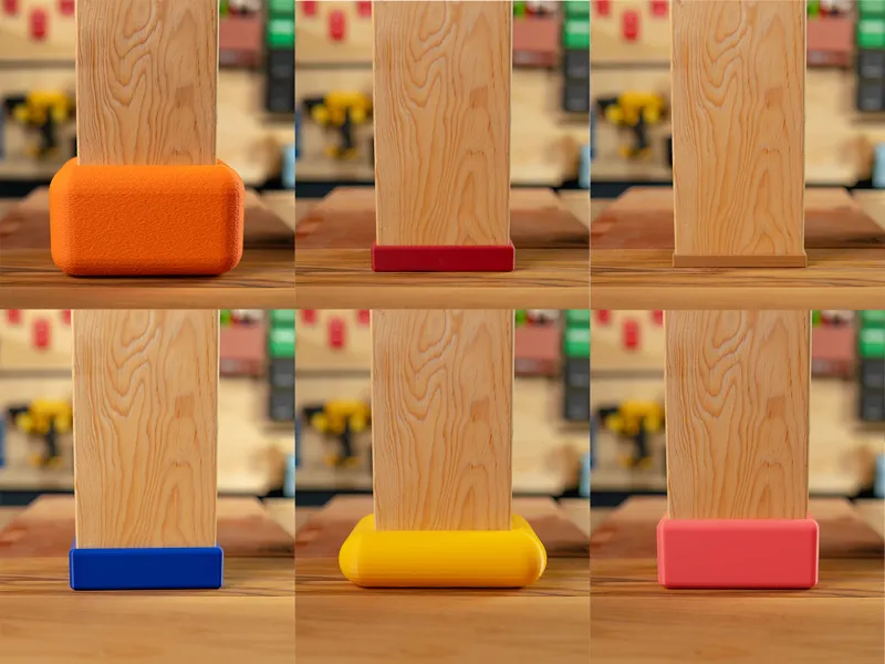 Wobbly Table Leveling System (Custom Sock + Wedge)