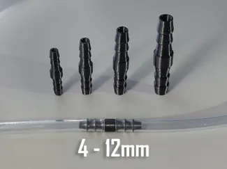 Tube Barbed Connector - Metric - 4-12mm