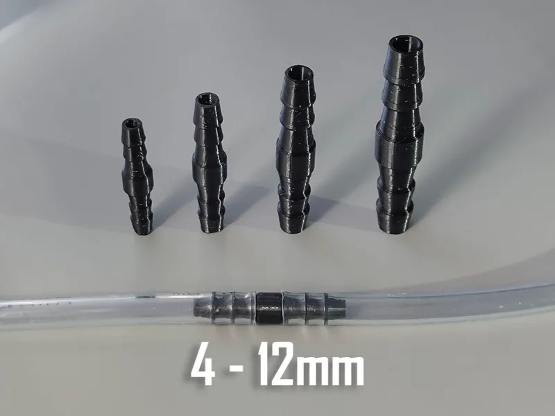 Tube Barbed Connector - Metric - 4-12mm