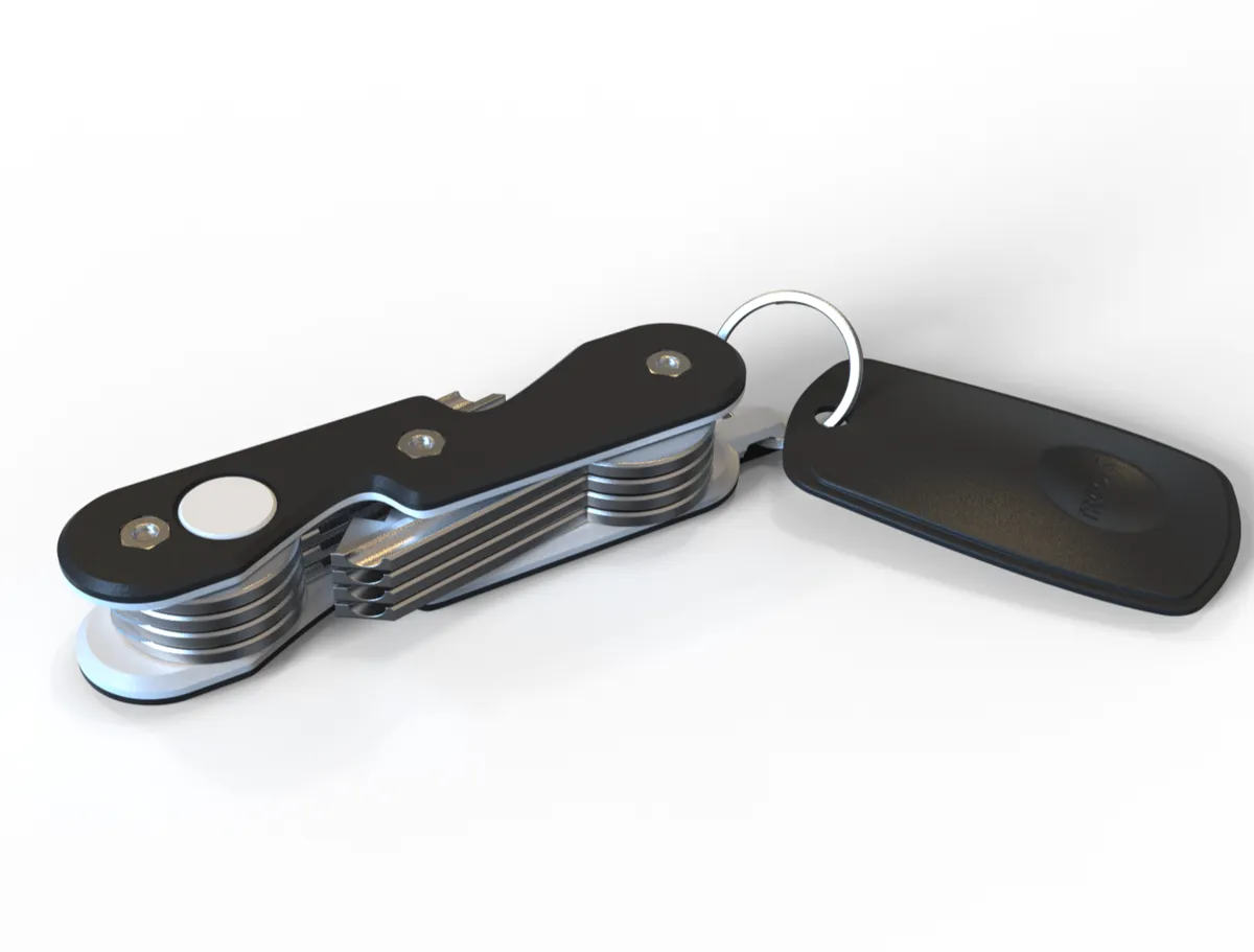 Key holder Swiss Army knife-like by Jorge Rui MakerWorld: Download Free 3D Models - 3D model önizlemesi